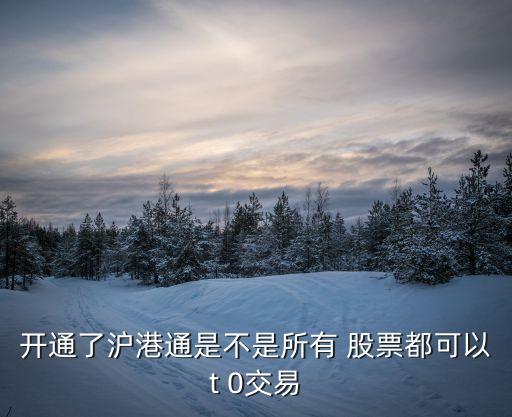 滬港通能買(mǎi)的股票,開(kāi)通滬港通股票需要什么條件