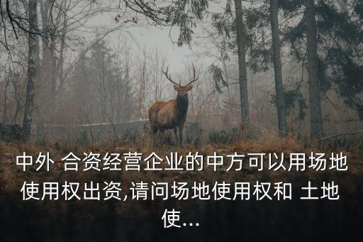 中外 合資經(jīng)營(yíng)企業(yè)的中方可以用場(chǎng)地使用權(quán)出資,請(qǐng)問(wèn)場(chǎng)地使用權(quán)和 土地使...