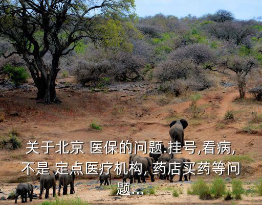 關于北京 醫(yī)保的問題.掛號,看病,不是 定點醫(yī)療機構(gòu), 藥店買藥等問題...