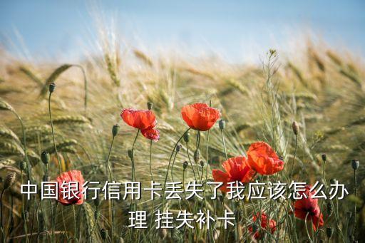  中國(guó)銀行信用卡丟失了我應(yīng)該怎么辦理 掛失補(bǔ)卡