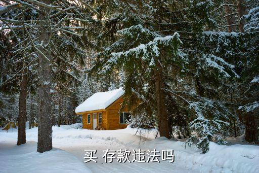 買(mǎi) 存款違法嗎