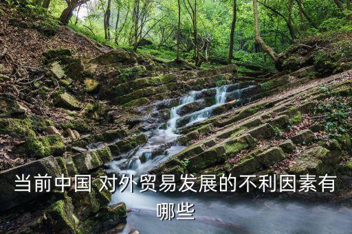 當(dāng)前中國 對(duì)外貿(mào)易發(fā)展的不利因素有哪些