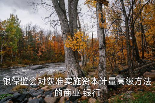 銀保監(jiān)會對獲準(zhǔn)實(shí)施資本計量高級方法的商業(yè) 銀行