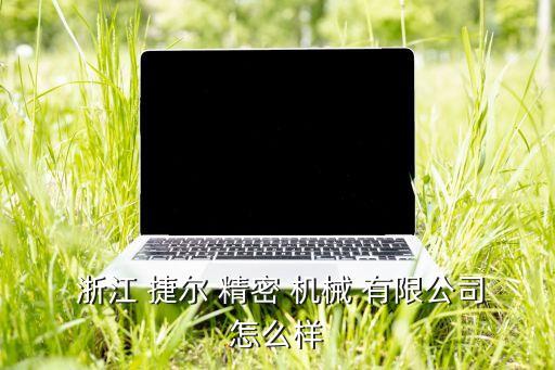  浙江 捷爾 精密 機械 有限公司怎么樣