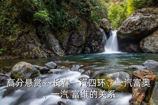 高分懸賞~~長春一汽四環(huán)、一汽富奧、一汽 富維的關(guān)系