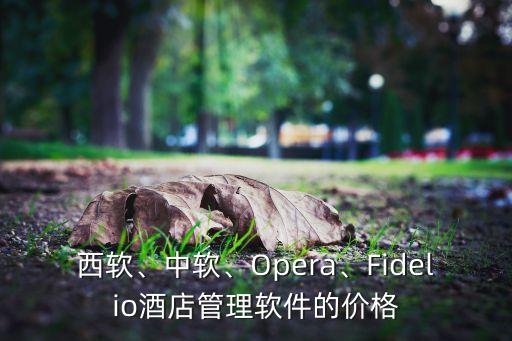西軟、中軟、Opera、Fidelio酒店管理軟件的價(jià)格