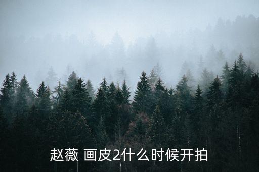 趙薇 畫(huà)皮2什么時(shí)候開(kāi)拍
