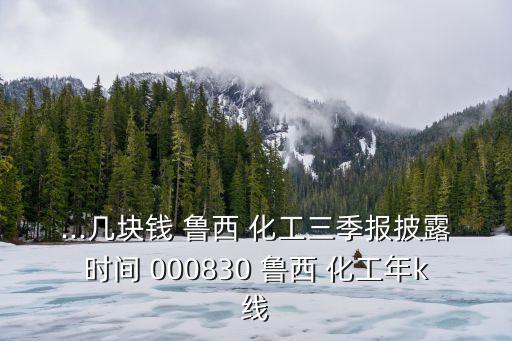 ...幾塊錢(qián) 魯西 化工三季報(bào)披露時(shí)間 000830 魯西 化工年k線
