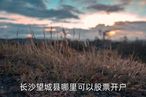 長(zhǎng)沙望城縣哪里可以股票開(kāi)戶