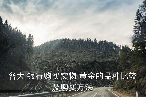 各大 銀行購(gòu)買(mǎi)實(shí)物 黃金的品種比較及購(gòu)買(mǎi)方法