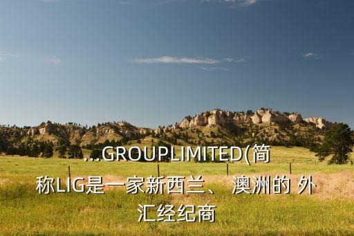 ...GROUPLIMITED(簡(jiǎn)稱LIG是一家新西蘭、 澳洲的 外匯經(jīng)紀(jì)商