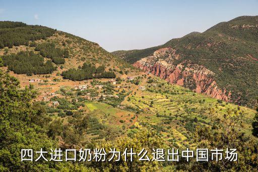 四大進(jìn)口奶粉為什么退出中國市場(chǎng)