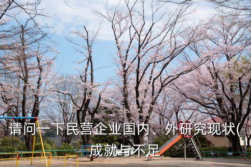請(qǐng)問(wèn)一下民營(yíng)企業(yè)國(guó)內(nèi)、外研究現(xiàn)狀(成就與不足