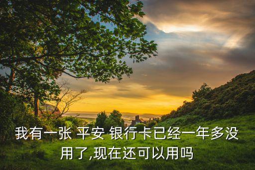我有一張 平安 銀行卡已經一年多沒用了,現在還可以用嗎
