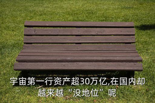 宇宙第一行資產(chǎn)超30萬億,在國(guó)內(nèi)卻越來越“沒地位”呢