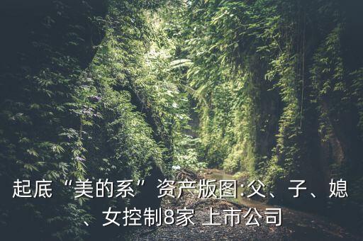 起底“美的系”資產(chǎn)版圖:父、子、媳、女控制8家 上市公司