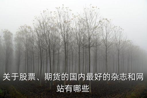關(guān)于股票、期貨的國(guó)內(nèi)最好的雜志和網(wǎng)站有哪些