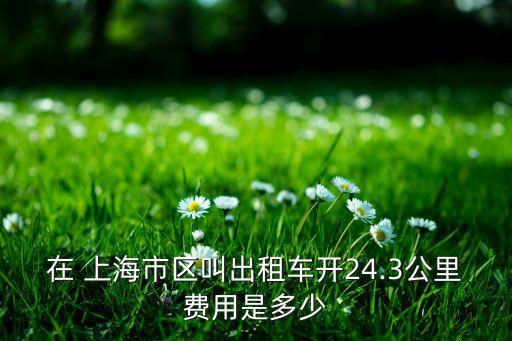在 上海市區(qū)叫出租車開24.3公里費用是多少
