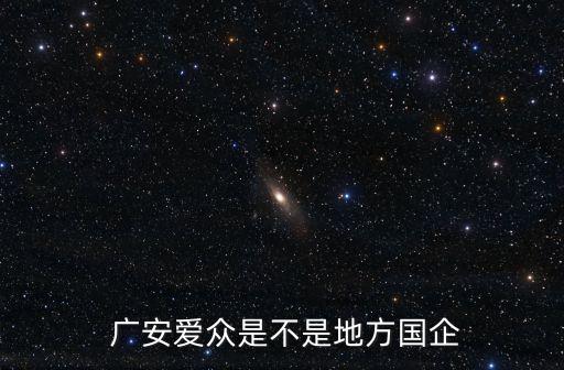  廣安愛眾是不是地方國(guó)企