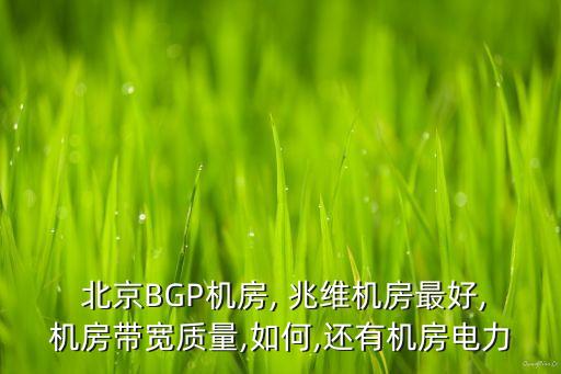  北京BGP機房, 兆維機房最好,機房帶寬質量,如何,還有機房電力