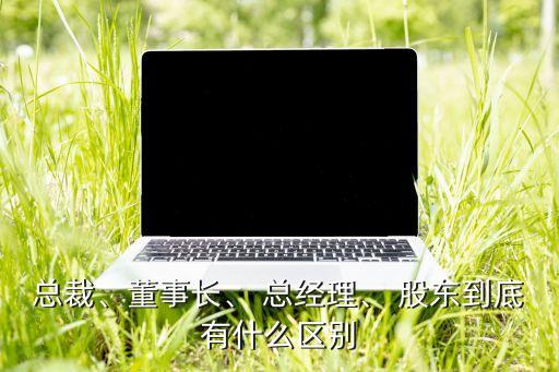 總裁、董事長(zhǎng)、 總經(jīng)理、 股東到底有什么區(qū)別