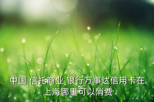 中國(guó) 信托商業(yè) 銀行萬(wàn)事達(dá)信用卡在 上海哪里可以消費(fèi)