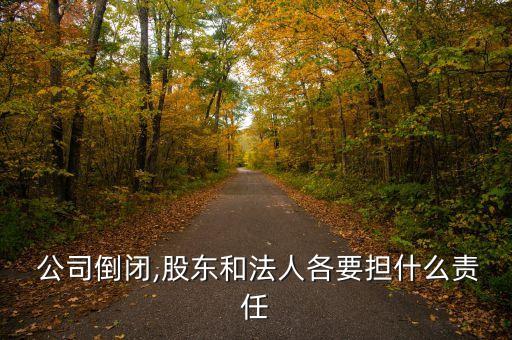  公司倒閉,股東和法人各要擔什么責任