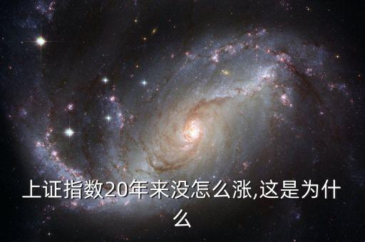 上證指數(shù)20年來(lái)沒(méi)怎么漲,這是為什么