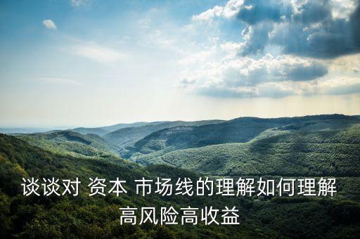 對資本市場的股票認(rèn)知度,在一個只有兩只股票的資本市場上