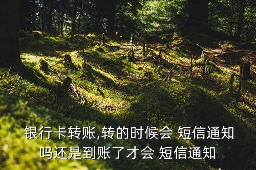  銀行卡轉賬,轉的時候會 短信通知嗎還是到賬了才會 短信通知