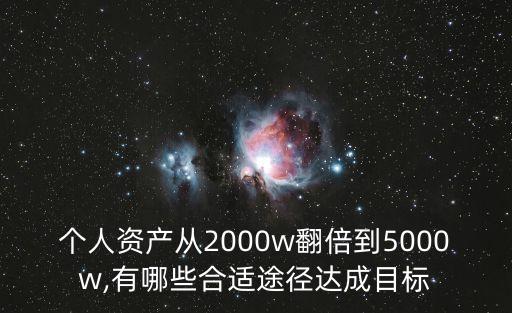 有兩千萬(wàn)如何投資,兩千萬(wàn)的工程需要投資多少