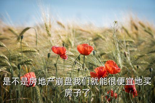 是不是房地產(chǎn)崩盤(pán)我們就能很便宜地買(mǎi)房子了