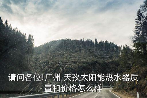 請(qǐng)問各位!廣州 天孜太陽能熱水器質(zhì)量和價(jià)格怎么樣