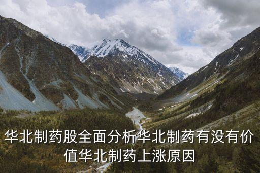 華北制藥股全面分析華北制藥有沒(méi)有價(jià)值華北制藥上漲原因