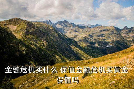 金融危機(jī)買(mǎi)什么 保值金融危機(jī)買(mǎi)黃金 保值嗎