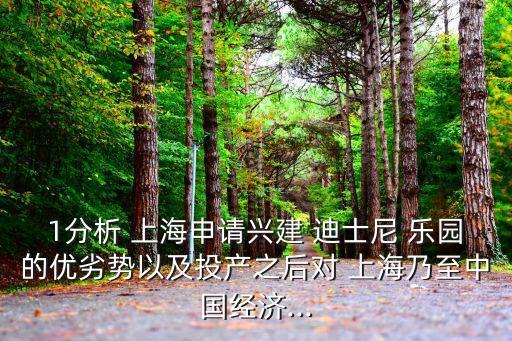 1分析 上海申請(qǐng)興建 迪士尼 樂園的優(yōu)劣勢(shì)以及投產(chǎn)之后對(duì) 上海乃至中國(guó)經(jīng)濟(jì)...