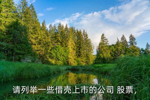 請列舉一些借殼上市的公司 股票，