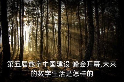 第五屆數(shù)字中國(guó)建設(shè) 峰會(huì)開(kāi)幕,未來(lái)的數(shù)字生活是怎樣的