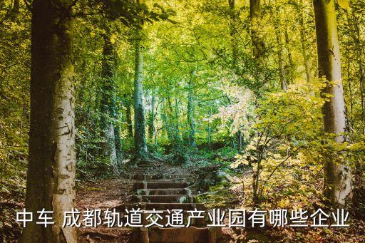 中車(chē) 成都軌道交通產(chǎn)業(yè)園有哪些企業(yè)