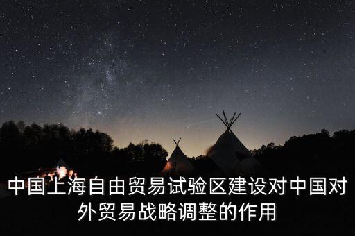 中國上海自由貿(mào)易試驗區(qū)建設對中國對外貿(mào)易戰(zhàn)略調整的作用