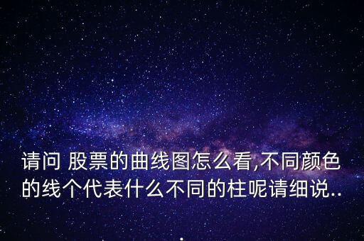 請問 股票的曲線圖怎么看,不同顏色的線個(gè)代表什么不同的柱呢請細(xì)說...