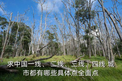求中國一線、 二線、三線、四線 城市都有哪些具體點全面點