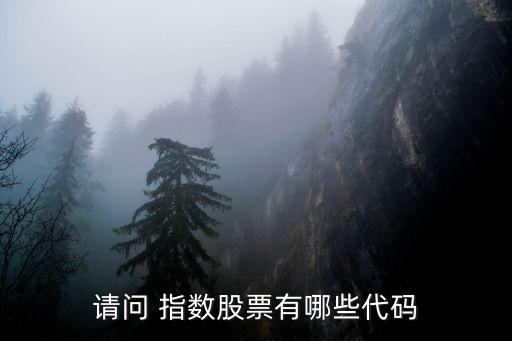 請問 指數股票有哪些代碼