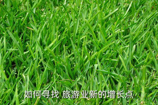 如何尋找 旅游業(yè)新的增長(zhǎng)點(diǎn)