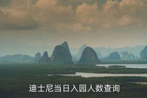  迪士尼當(dāng)日入園人數(shù)查詢(xún)