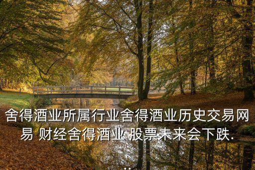 舍得酒業(yè)所屬行業(yè)舍得酒業(yè)歷史交易網易 財經舍得酒業(yè) 股票未來會下跌...