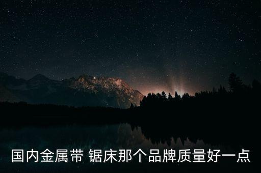 國(guó)內(nèi)金屬帶 鋸床那個(gè)品牌質(zhì)量好一點(diǎn)