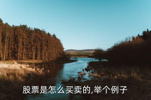 股票是怎么買(mǎi)賣(mài)的,舉個(gè)例子