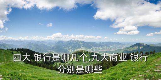 有哪幾種銀行,中國(guó)有哪些銀行