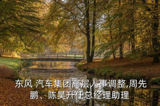  東風 汽車集團高層人事調(diào)整,周先鵬、陳昊升任總經(jīng)理助理